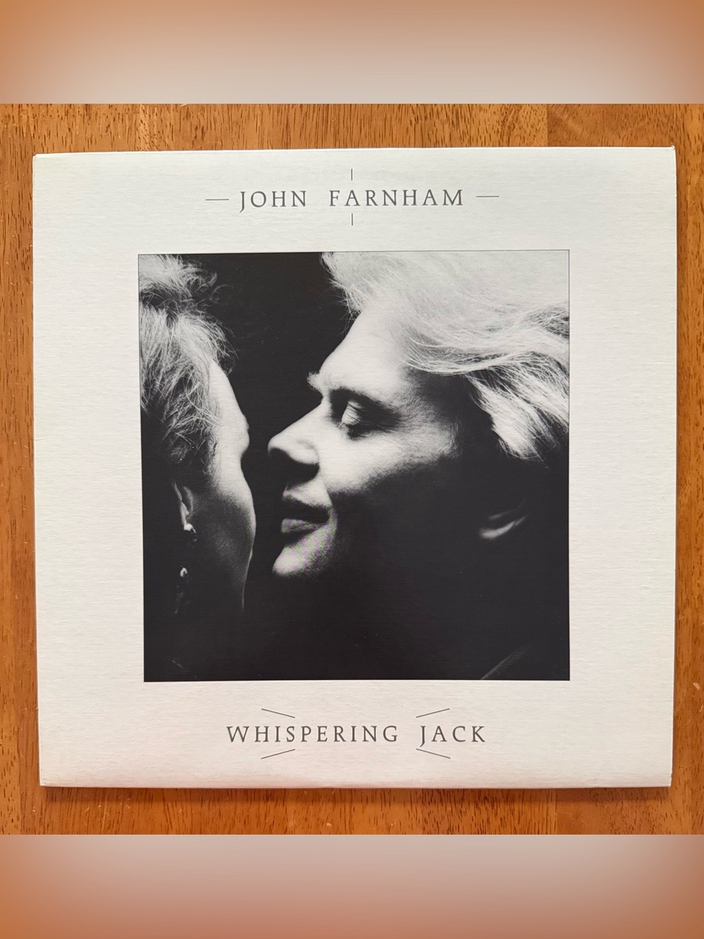 VINTAGE JOHN FARNHAM ‘WHISPERING JACK’ VINYL LP, 1986